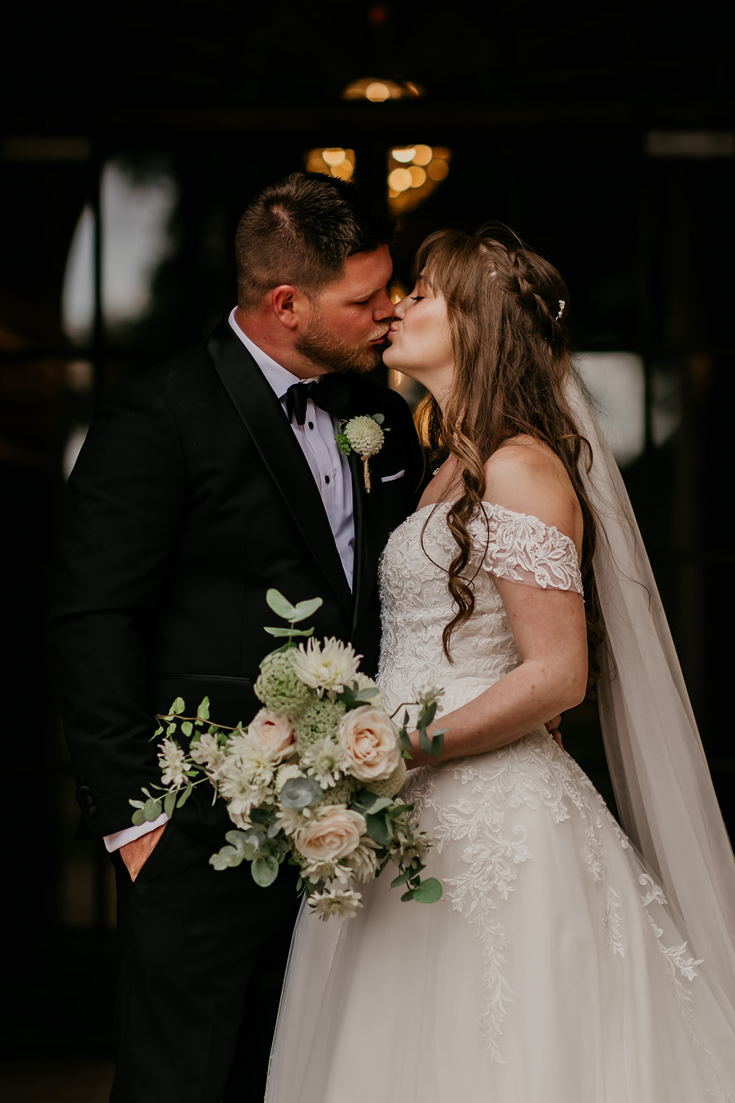 couple from Rebecca & Taite wedding
