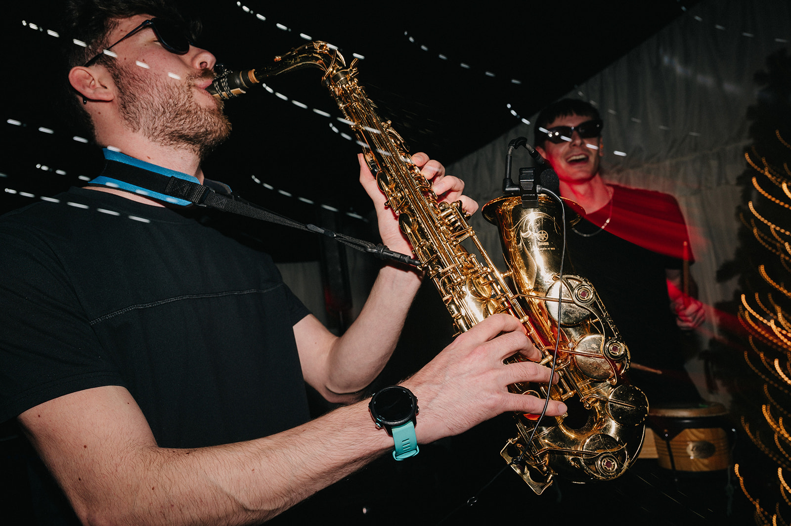 saxophonist worth from Kirsty & Hayden wedding