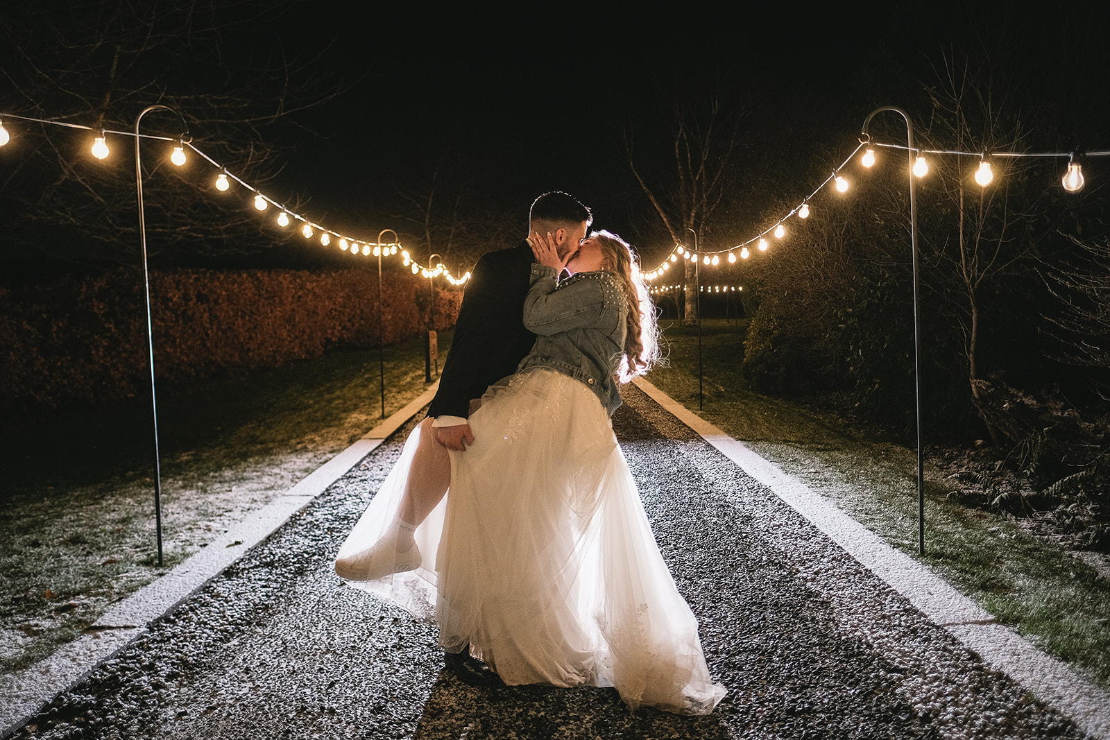 fairy lights from Grace & Billy - Monton Sports Club wedding