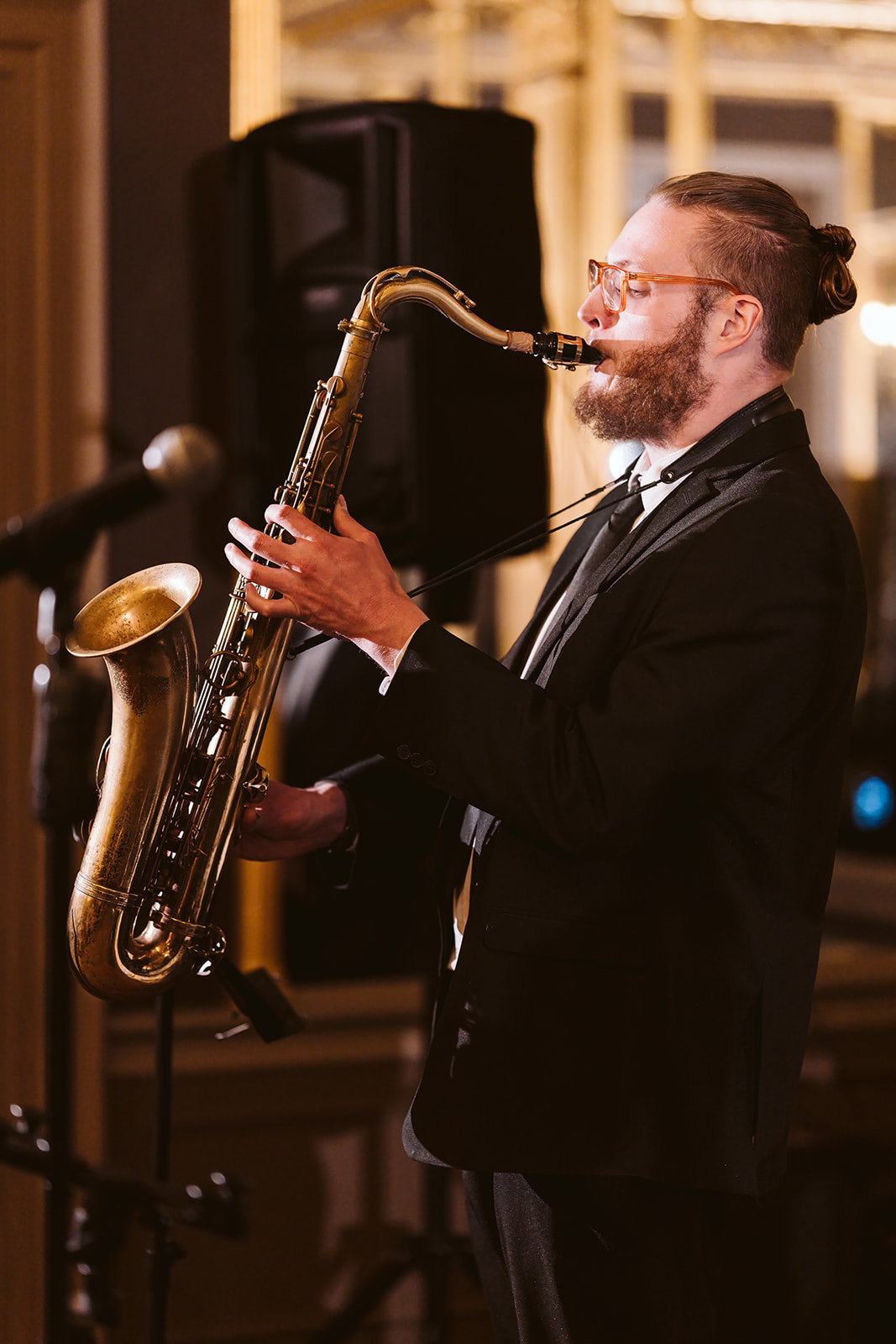 saxophonist worth from Claudia & Sean wedding