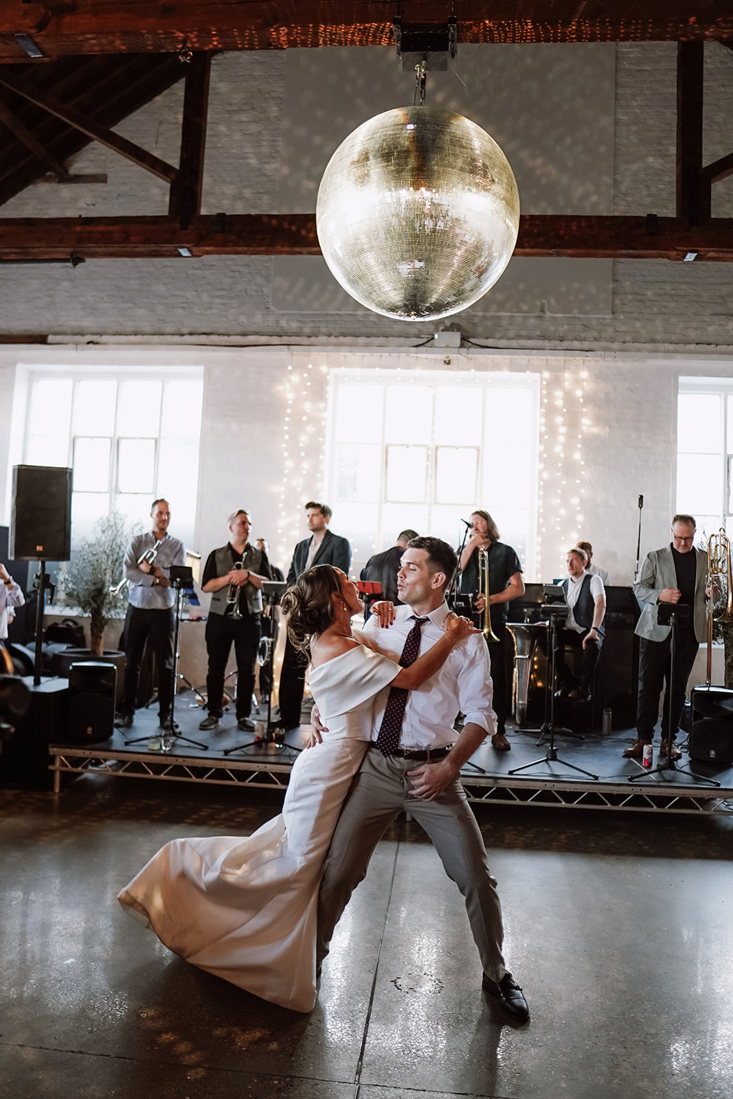 couple from Madeleine & Oliver - Pangdean Old Barn wedding