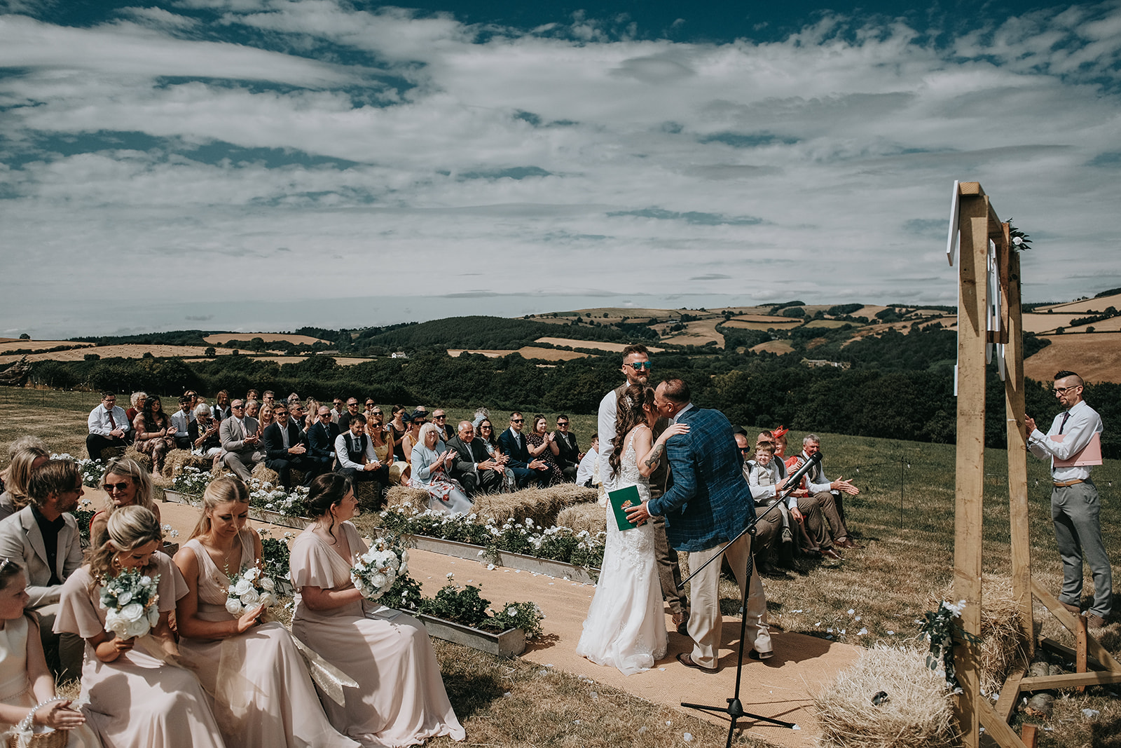 ceremony from Ottillia & Jordan - New House Farm wedding