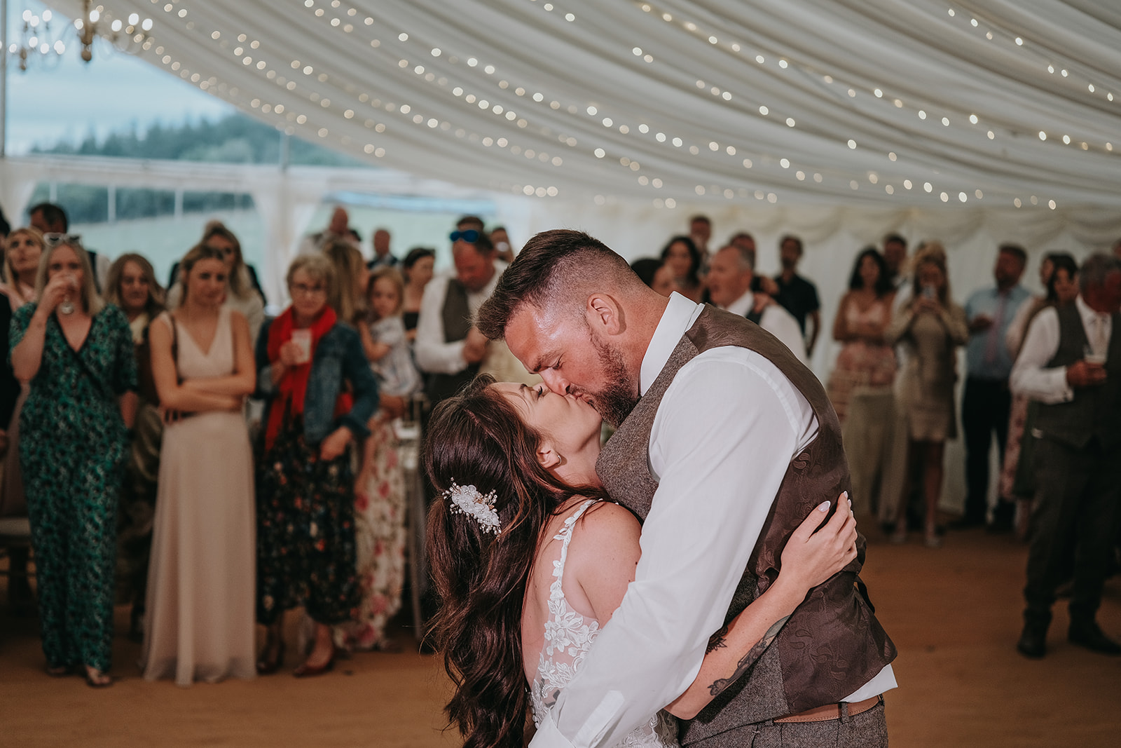reception from Ottillia & Jordan - New House Farm wedding